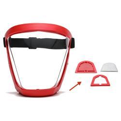 Щиток защитный лицевой прозрачный с фильтром PET (арт. 25-5080144)