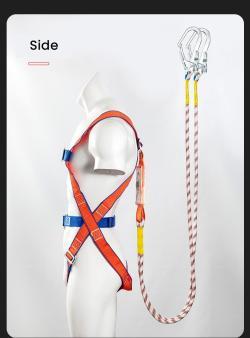Страховочная система с двойными крюками для работы на высоте (арт. 25-5080153)