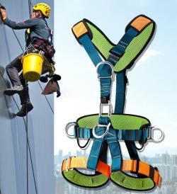 Страховочная привязь с поясом и крючками, 5 точек (арт. 25-5080161)