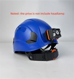 Каска защитная строительная ABS синий-белый ANSI Z89.1 (арт. 25-5080212)