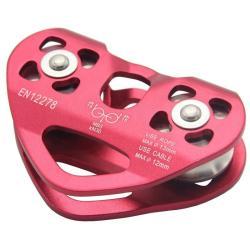 Блок роликовый двойной алюминиевый для скалолазания 30KN (арт. 25-5080222)