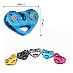 Блок роликовый двойной алюминиевый для скалолазания 30KN (арт. 25-5080222)