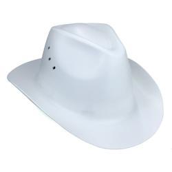 Каска белая ковбойская HDPE 6 точек для строительства (арт. 25-5080290)