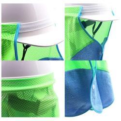 Козырек для каски дышащий многоцветный с кнопкой и резинкой (арт. 25-5080310)