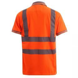 Футболка рабочая сигнальная с карманом и светоотражающими полосами (арт. 25-5080334)