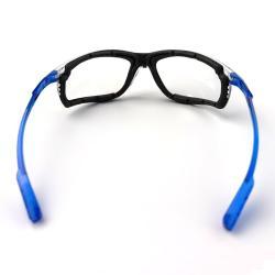 Очки защитные антицарапные с пенным уплотнителем синие (арт. 25-5080357)