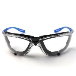 Очки защитные противоударные антифог синий дужки EN166 (арт. 25-5080358)