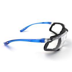 Очки защитные противоударные антифог синий дужки EN166 (арт. 25-5080358)