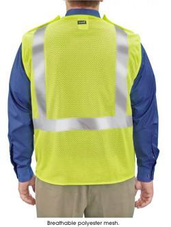 Жилет сигнальный светоотражающий из полиэстера с логотипом (арт. 25-5080472)