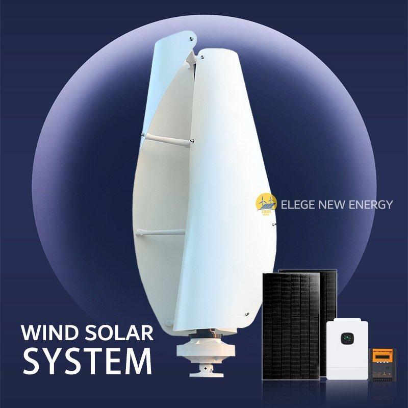 Ветротурбина вертикальная 5кВт 1кВт 12-48В магнитная (арт. 25-5081237)