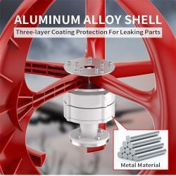 Ветрогенератор вертикальный 1500W 12V с контроллером (арт. 25-5081253)