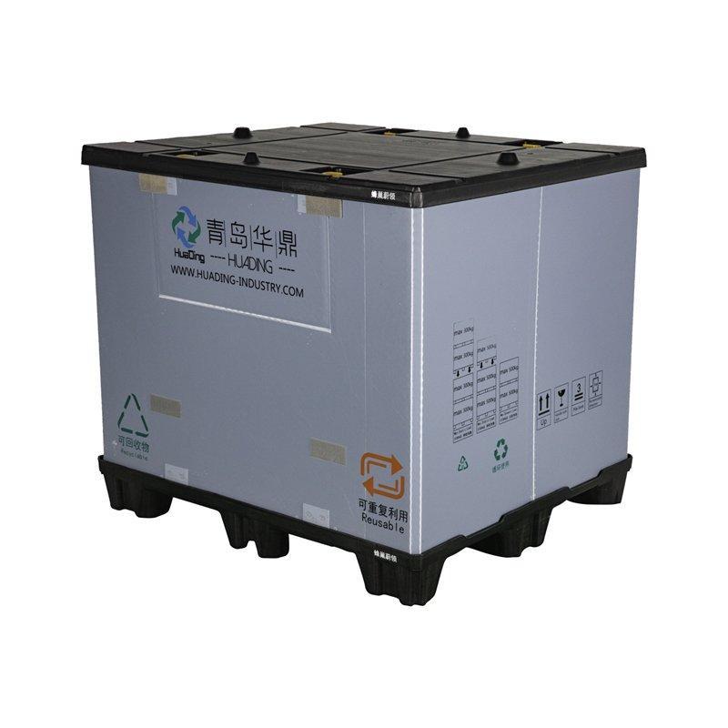 Ящик пластиковый складной штабелируемый с поддоном для авто (арт. 25-5081442)