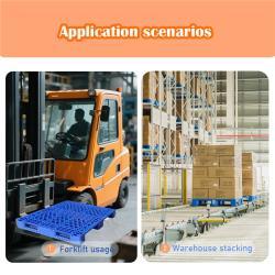 Паллет пластиковый евро 1200x1000 мм с 6 полозьями (арт. 25-5081508)