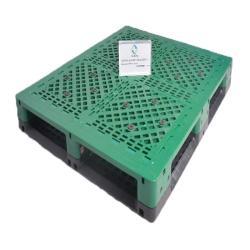 Паллет пластиковый односторонний с решеткой 4-х сторонний (арт. 25-5081535)