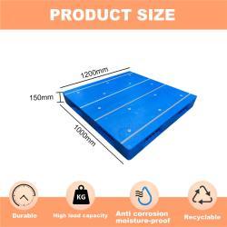 Поддон пластиковый промышленный 1200x1000x150 мм с 6 полозьями (арт. 25-5081548)