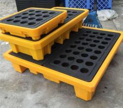 Поддон пластиковый для двух бочек с защитой от разлива (арт. 25-5081593)