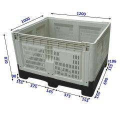 Контейнер пластиковый складной штабелируемый для грузов и хранения (арт. 25-5081603)