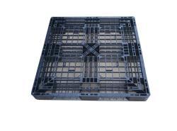 Паллет пластиковый черный евро стиль 1100*1100 односторонний (арт. 25-5081605)