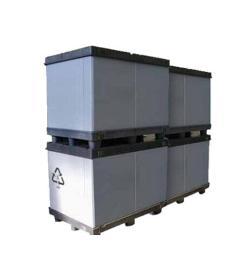 Ящик для аккумуляторов складной штабелируемый с крышкой (арт. 25-5081705)