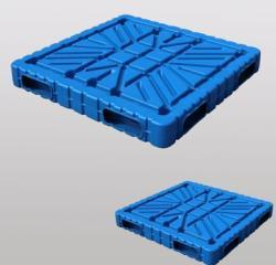 Поддоны пластиковые двусторонние с бортами для хранения (арт. 25-5081776)