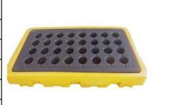 Паллет одинарный 1300x1300 мм для 4 бочек химии (арт. 25-5081852)