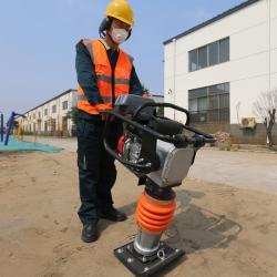 Трамбовка вибрационная ручная 16KN 4KW R80 компактная (арт. 25-5082422)