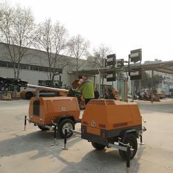 Осветительная башня мобильная 7м 4*400W LED с дизельным генератором (арт. 25-5082430)