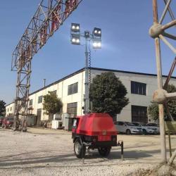 Мобильная световая башня LED 7M дизельная на прицепе (арт. 25-5082648)