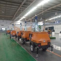 Мобильная световая башня на прицепе с LED освещением (арт. 25-5082734)