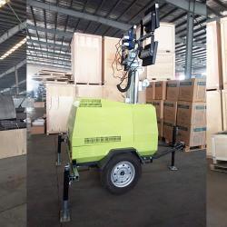 Мобильная телескопическая световая башня с дизельным генератором (арт. 25-5082768)