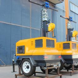 Мобильная световая башня LED 9м с дизель-генератором (арт. 25-5082892)