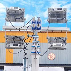 Осветительная башня мобильная 9м 4x400W LED дизель-солнечная (арт. 25-5082954)