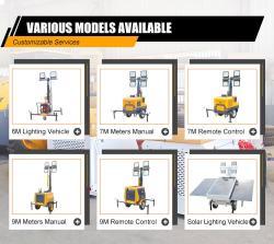 Осветительная башня мобильная солнечная 360° 4*100W LED 9 м (арт. 25-5082976)