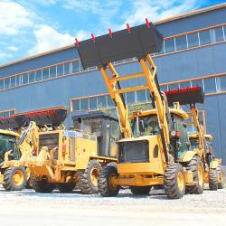 Экскаватор-погрузчик мини 4x4 с двигателем и колесами Китай (арт. 25-5083049)