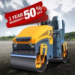 Каток дорожный вибрационный двойной барабан дизельный 1-5 т (арт. 25-5083153)