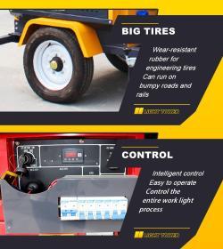 Мобильная световая башня ручная 7м 9м высокого качества (арт. 25-5083191)