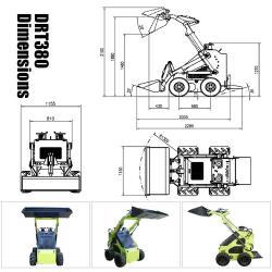 Погрузчик мини электрический гусеничный с уклоном 30% (арт. 25-5083245)
