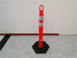 Конус дорожный гибкий с резиновой основой и пружинным постом (арт. 25-5083372)