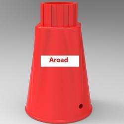 Конус дорожный гибкий ПВХ 70 см для безопасности (арт. 25-5083383)