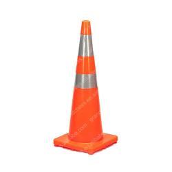 Конус дорожный ПВХ с отражающей лентой для безопасности (арт. 25-5083398)