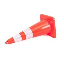 Конус дорожный гибкий ПВХ с верхним кольцом 70 см (арт. 25-5083399)