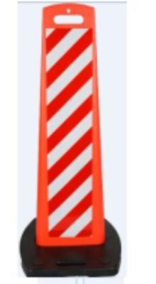 Стойка сигнальная дорожная с отражателем предупреждающая (арт. 25-5083433)