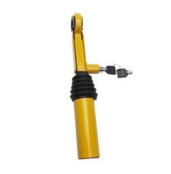 Замок противоугонный автомобильный желтый выдвижной (арт. 25-5083470)