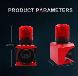 Сирена светозвуковая промышленная IP65 с пультом и стробоскопом (арт. 25-5083477)