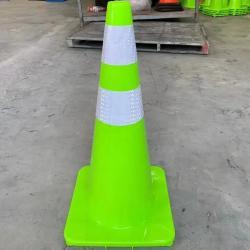 Конусы дорожные 28 зеленые для безопасности движения (арт. 25-5083562)