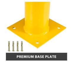 Боллард дорожный стальной жёлтый прочный защитный (арт. 25-5083601)