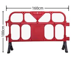 Барьер дорожный пластиковый временный красно-белый (арт. 25-5083638)