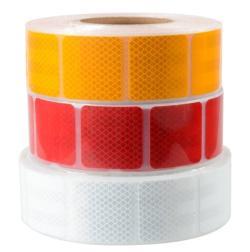 Лента светоотражающая красно-бело-желтая для авто (арт. 25-5083644)