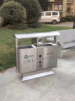 Урны для мусора двойные открытые из нержавеющей стали (арт. 25-5083650)