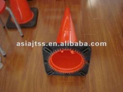 Конусы дорожные оранжевые 700мм с отражателем и резиновой основой (арт. 25-5083693)